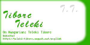 tiborc teleki business card